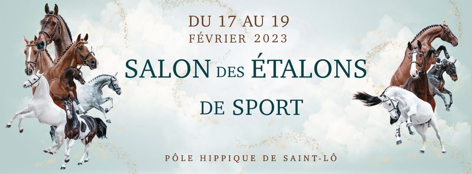 Affiche du Salon des étalons de sport de Saint-Lô 2023